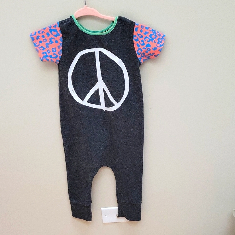 Rags Peace Sign Romper